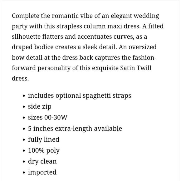 NWT Alfred Sung Gown Strapless Draped Bodice Column Dress Bow Evergreen Green 6 - Picture 13 of 14